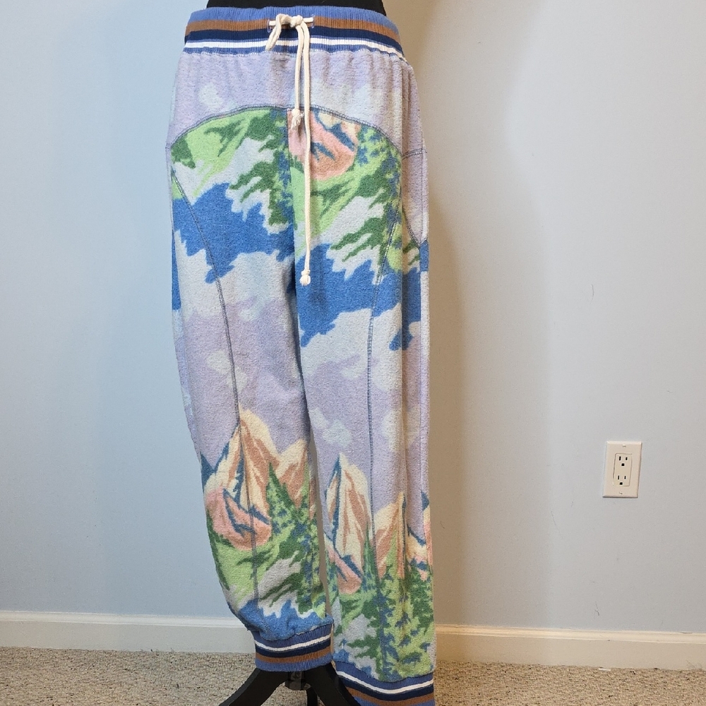 Urban Outfitters Scenic Joggers - Blue and Green